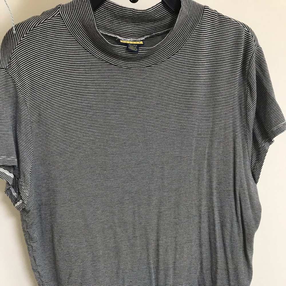 Aeropostal Striped mock neck t-shirt